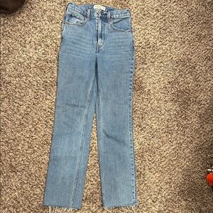 Abercrombie & Fitch Medium Blue Straight Leg Jeans